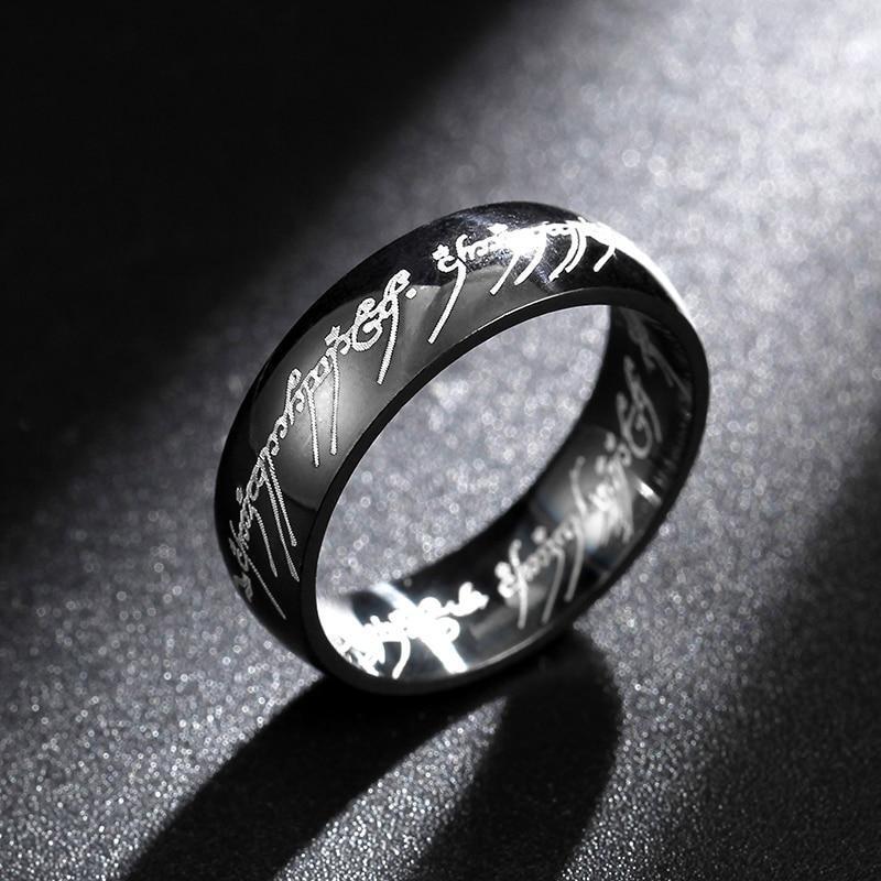 Fashion Lord of the Rings One Ring LOTR Stainless Steel Men's Ring Size 6-13