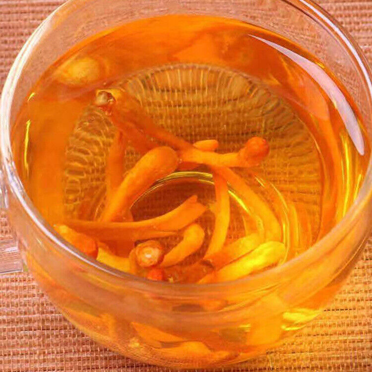100g Chinese Cordyceps Flower Chong Cao Hua Anti-aging Lowering Blood Pressure