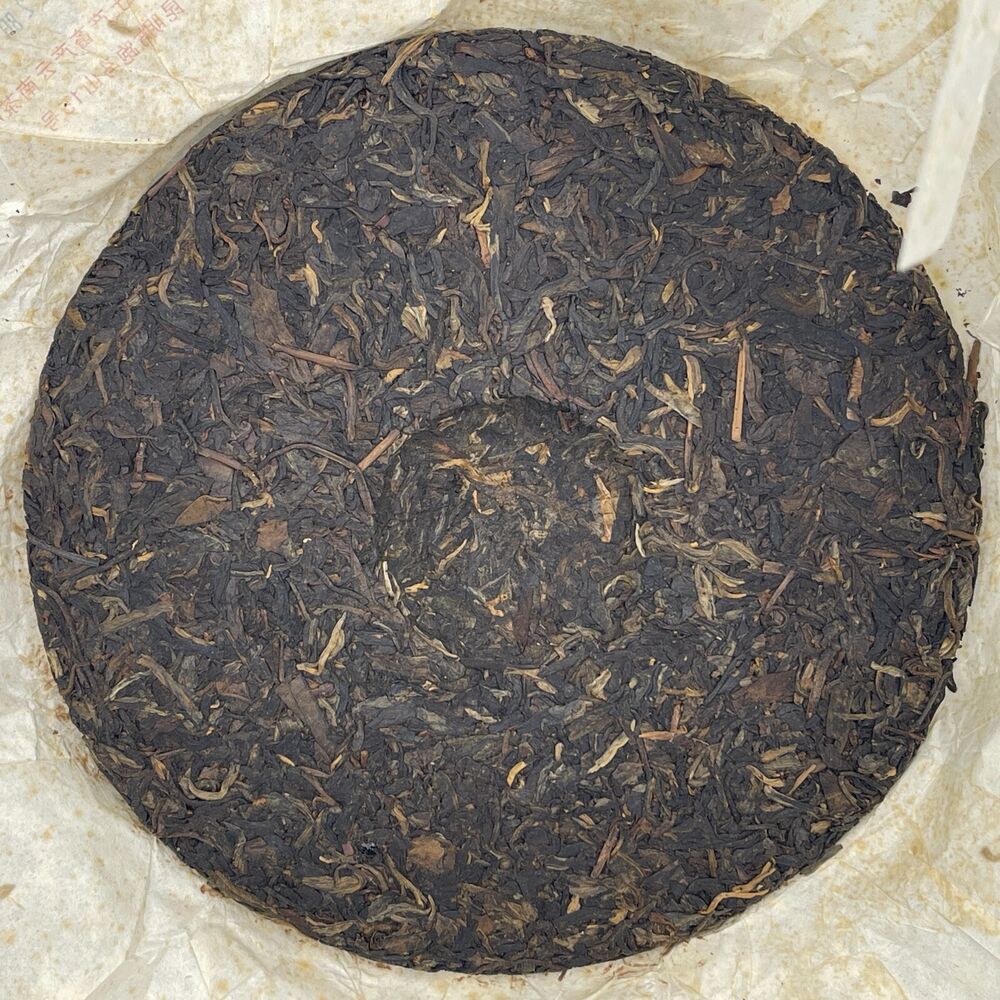 普洱茶,2007年,銀中茶圓茶尹仲茶圆茶,357克,生的