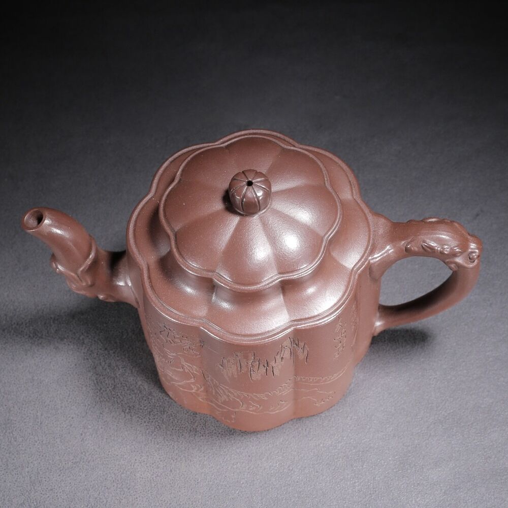 Vintage Chinese Yixing Purple Clay Teapot Zisha Ceramic Tiger Teaware Collection