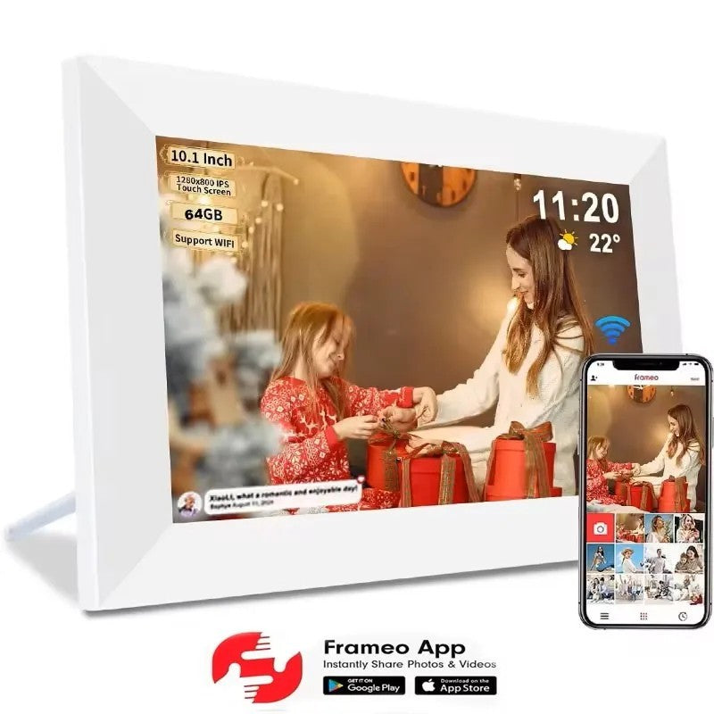 Frameo 10.1 Inch WiFi Digital Photo Frame 1280 * 800 IPS HD Wall Mountable