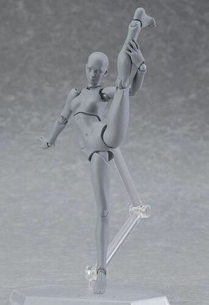 5.12" Artist Movable Male Female Joint Figure Body Models Mannequin Action Model