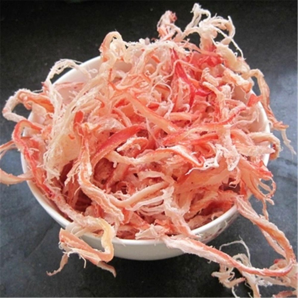 Snacks Shredded Squid Chinese Food Seafood 即食海鲜特产手撕原味烤鱿鱼条 原味鱿鱼丝500g/袋
