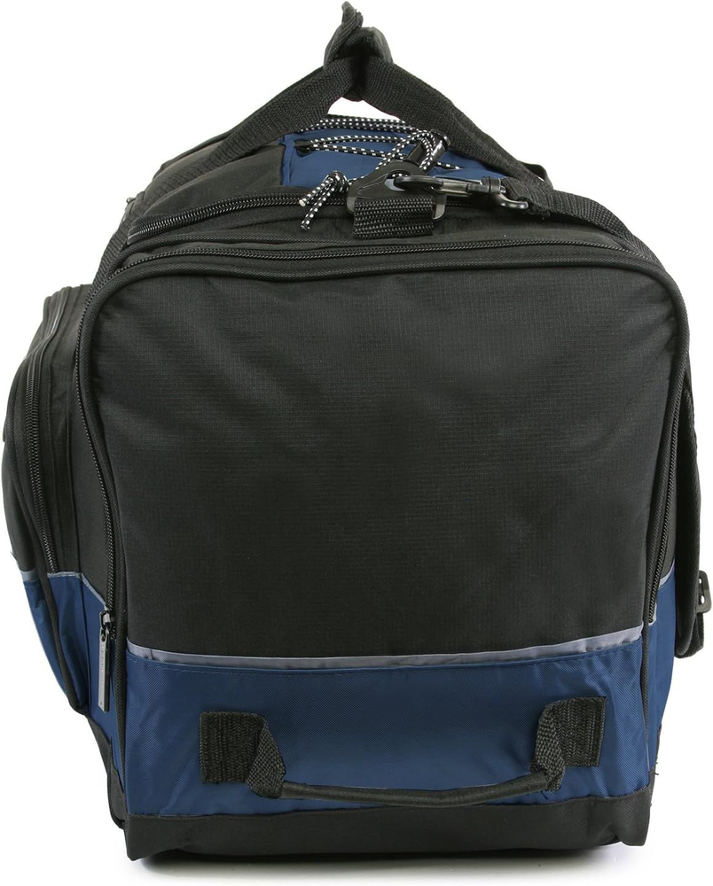 Perry Ellis 22" Business Duffel Bag, Black/Navy, One Size Black/Navy