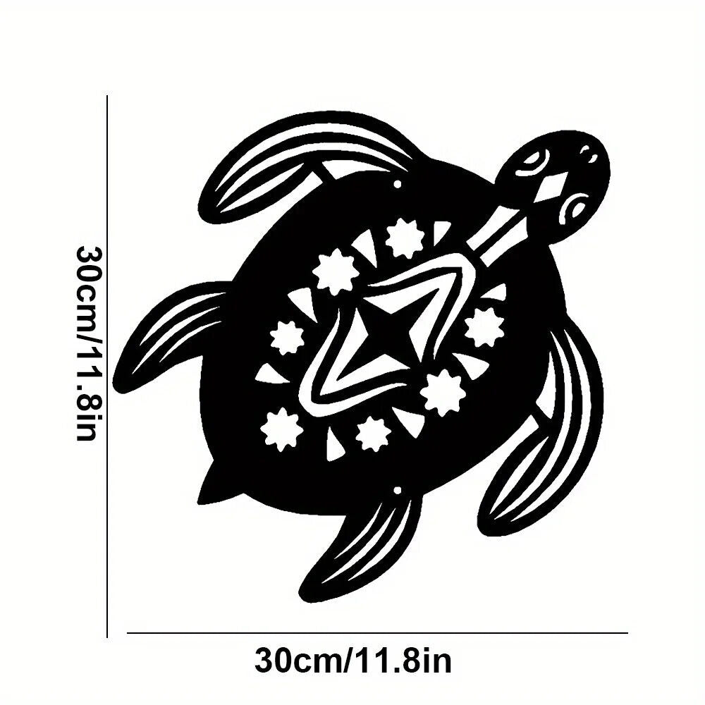 Coastal Baby Turtle Ocean Beach Metal Wall Art,Metal Art Interior Decoration