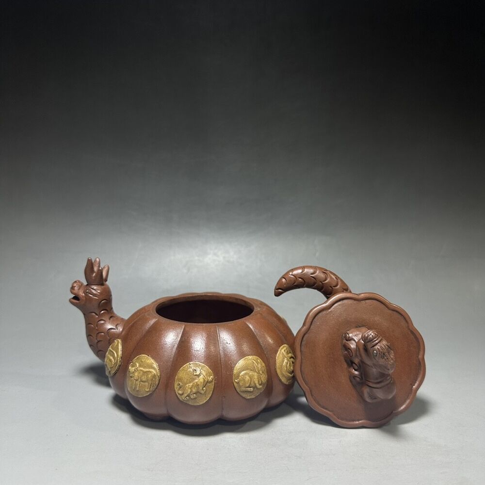 vintage chinese yixing purple clay teapot zisha ceremony teaware collection rare