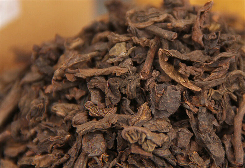 120g Organic Pu-erh Tea Black Tea Boxed Ripe Puer Tea Old Tree Puer Loose Leaf