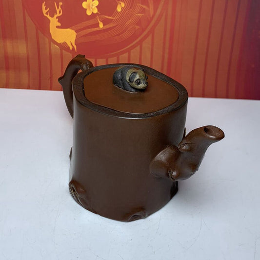 Chinese Yixing Purple Clay Teapot Tea Set Pot Zisha Ceramic Cute Decor Figurine