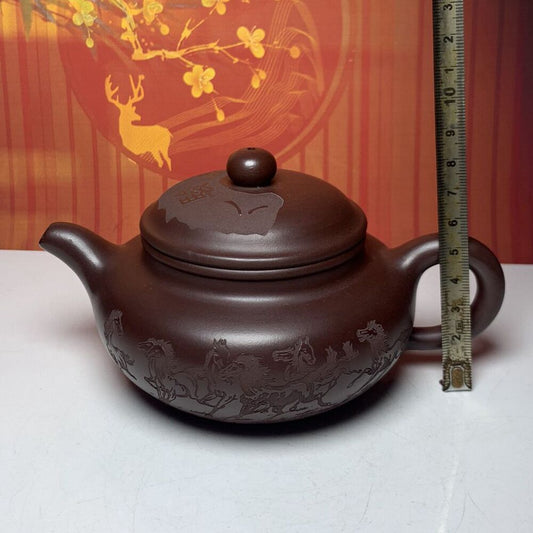 Vintage Chinese Yixing Purple Clay Teapot Zisha Ceremony Exquisite Teaware Rare