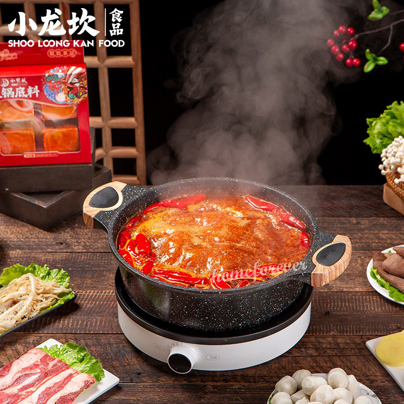 4 x 80g Xiaolongkan Mini Hot Pot Base Chinese Specialty 小龙坎火锅底料颗粒装