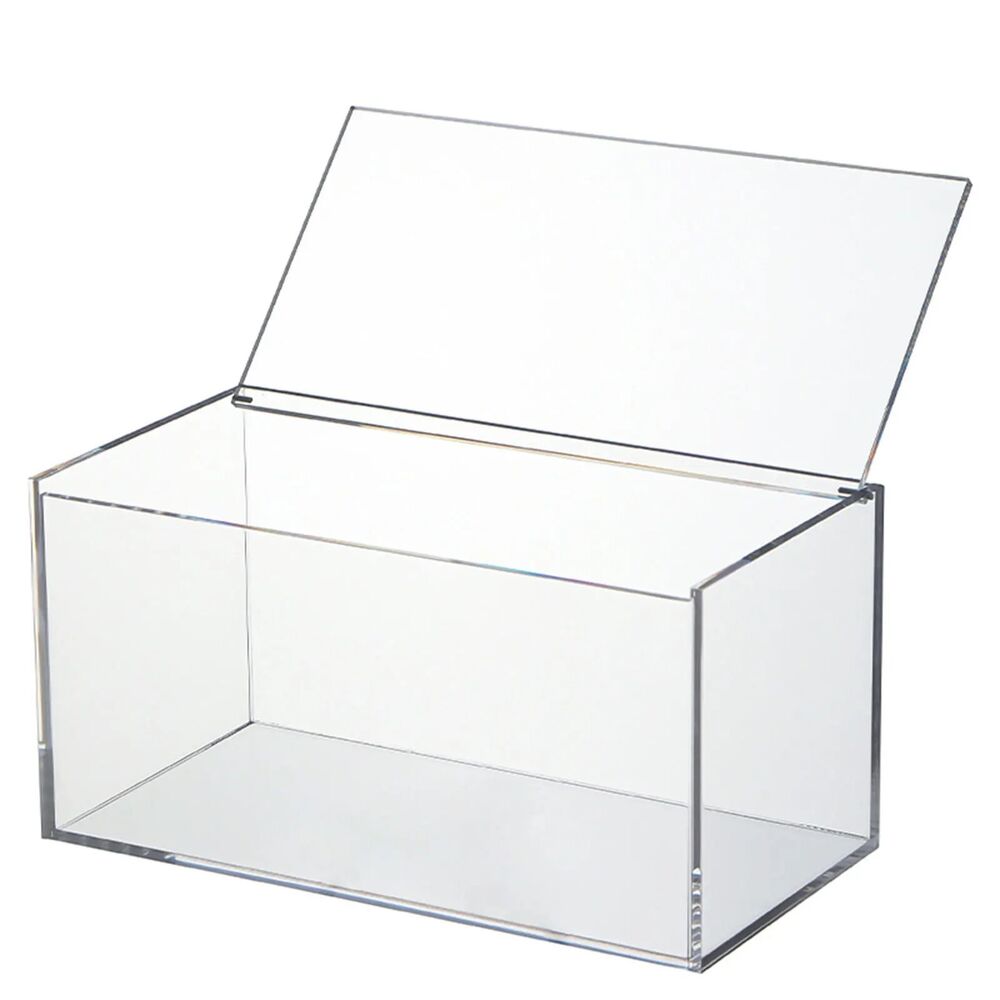Storage Boxes Acrylic Office Supply Food Container Display Case 20.3x10.3x10.3cm