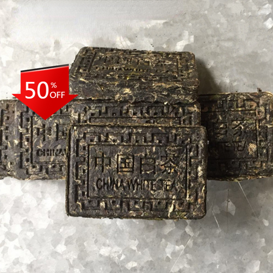 100g*3 Organic Fuding White Tea Old Gongmei Tea Brick Health Drink