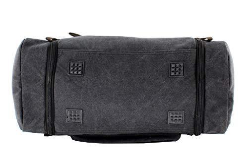 JIAO MIAO Overnight Handbag Shoulder Canvas Travel One Size (Hardcode), Black