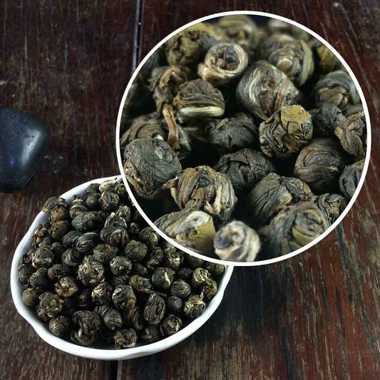 100% Natural Jasmine Pearls Fresh Green Tea Jasmine Dragon Pearl Green Tea
