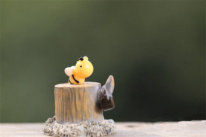 8pcs Little Bee Miniature Fairy Garden Decoration Supplies Ornament Figurine DIY