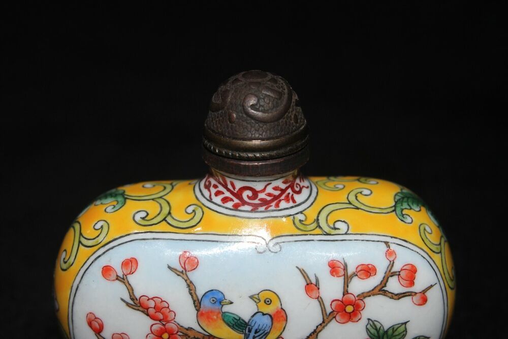 old Beijing chinese cloisonne snuff bottle enamel snuff box gifts antique Pets