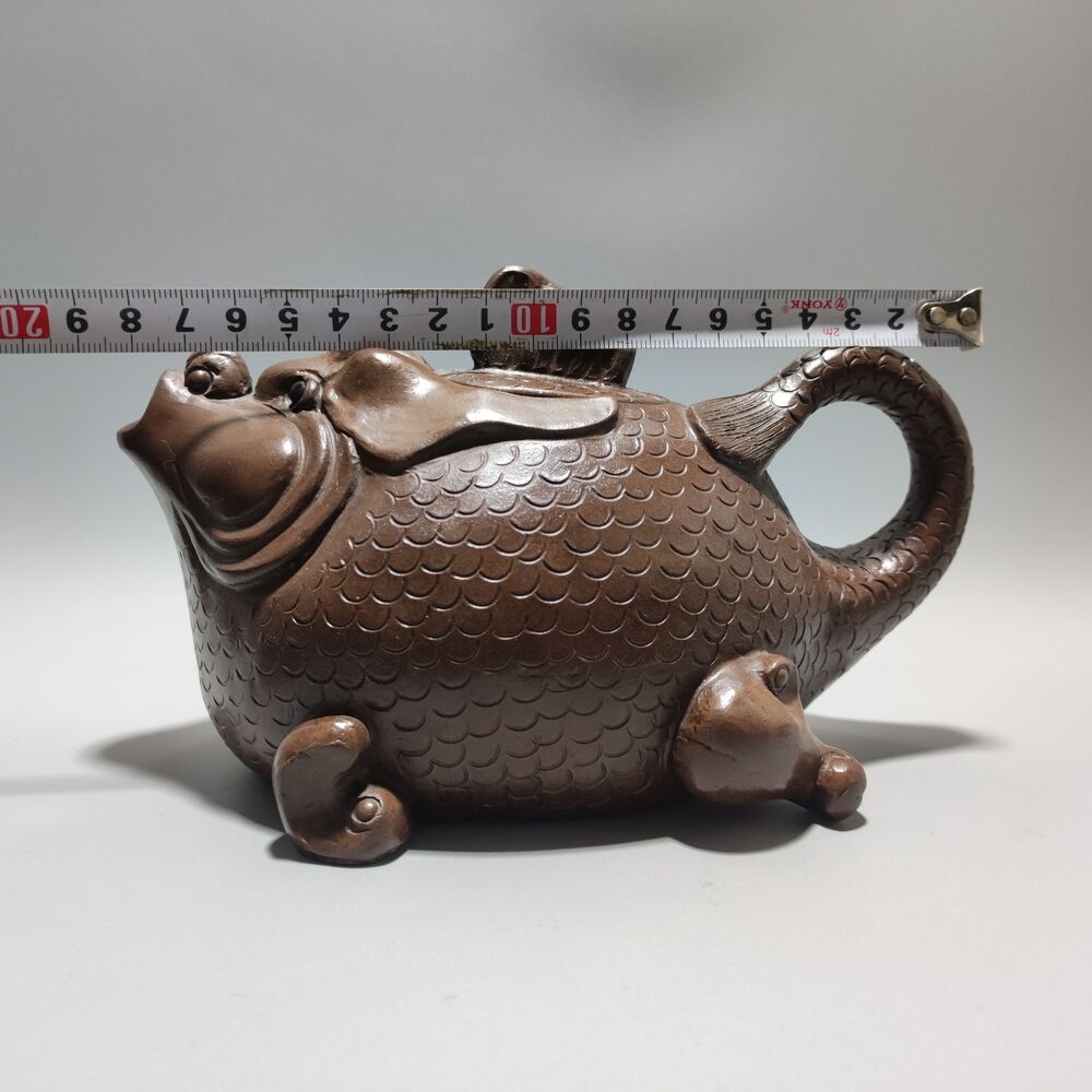 Vintage Chinese Yixing Purple Clay Teapot Zisha Ceremony Collection Rare Large