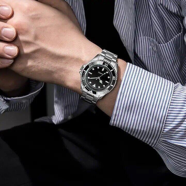 Men's Sports Diver Watch Swiss Style High Quality Movement Stainless Steel