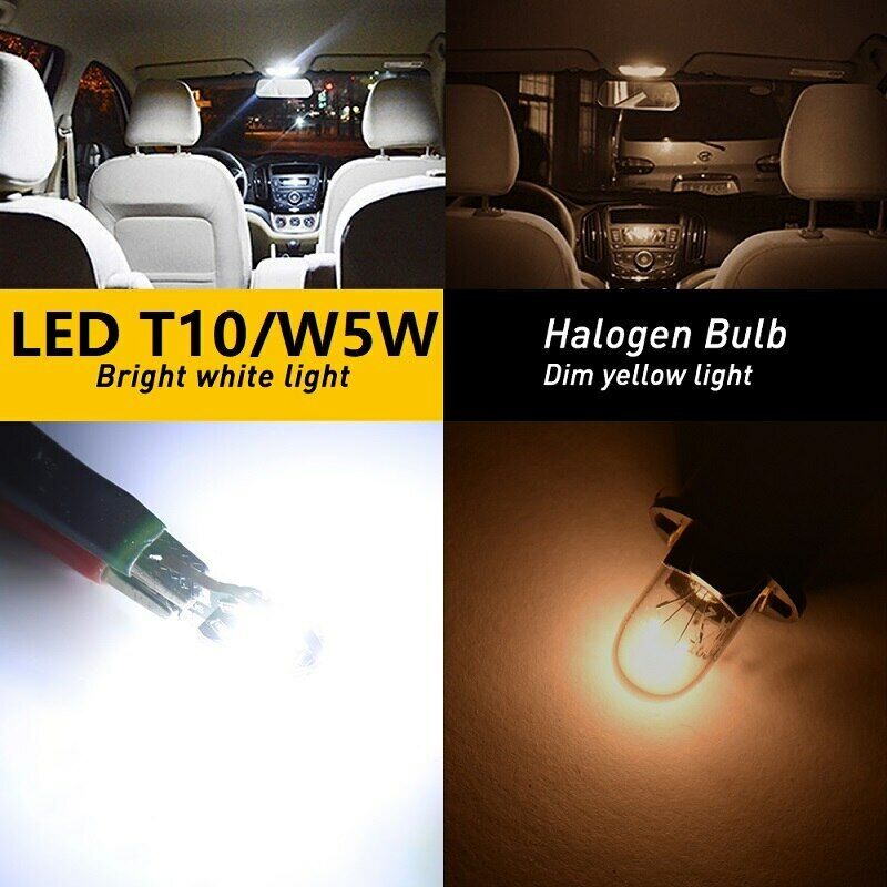 Plate Light Car LED Width Light CANBUS Lights License Auto Interior Bulbs 10Pcs