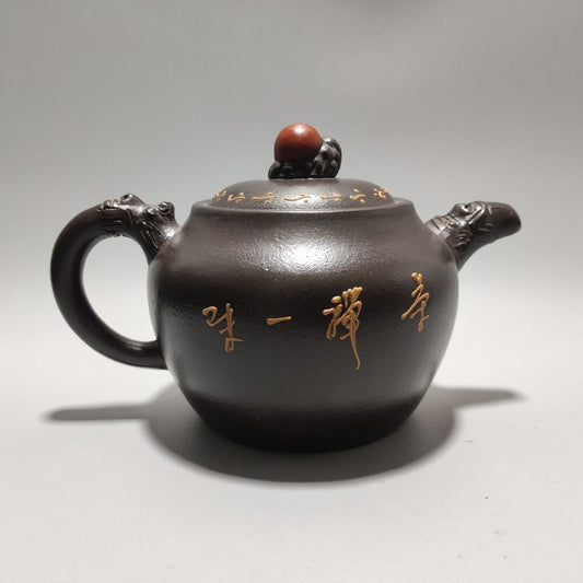 Vintage Chinese Yixing Purple Clay Teapot Zisha Ceremony Exquisite Teaware Rare