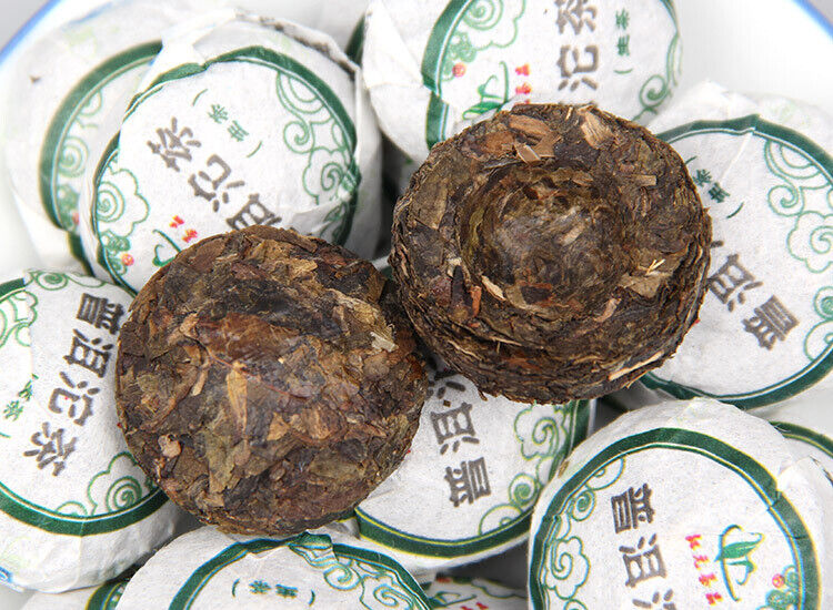 200g Organic Pu'er Tuo Tea Tuocha Pu-erh Raw Mini Tuo Cha Bamboo Tray Pack