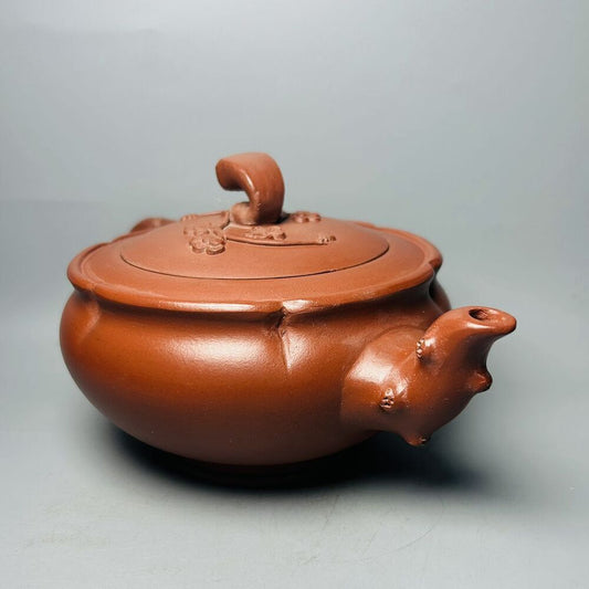 Vintage China Yixing Purple Clay Teapot Zisha Ceremony Fine Plum Blossom Teaware