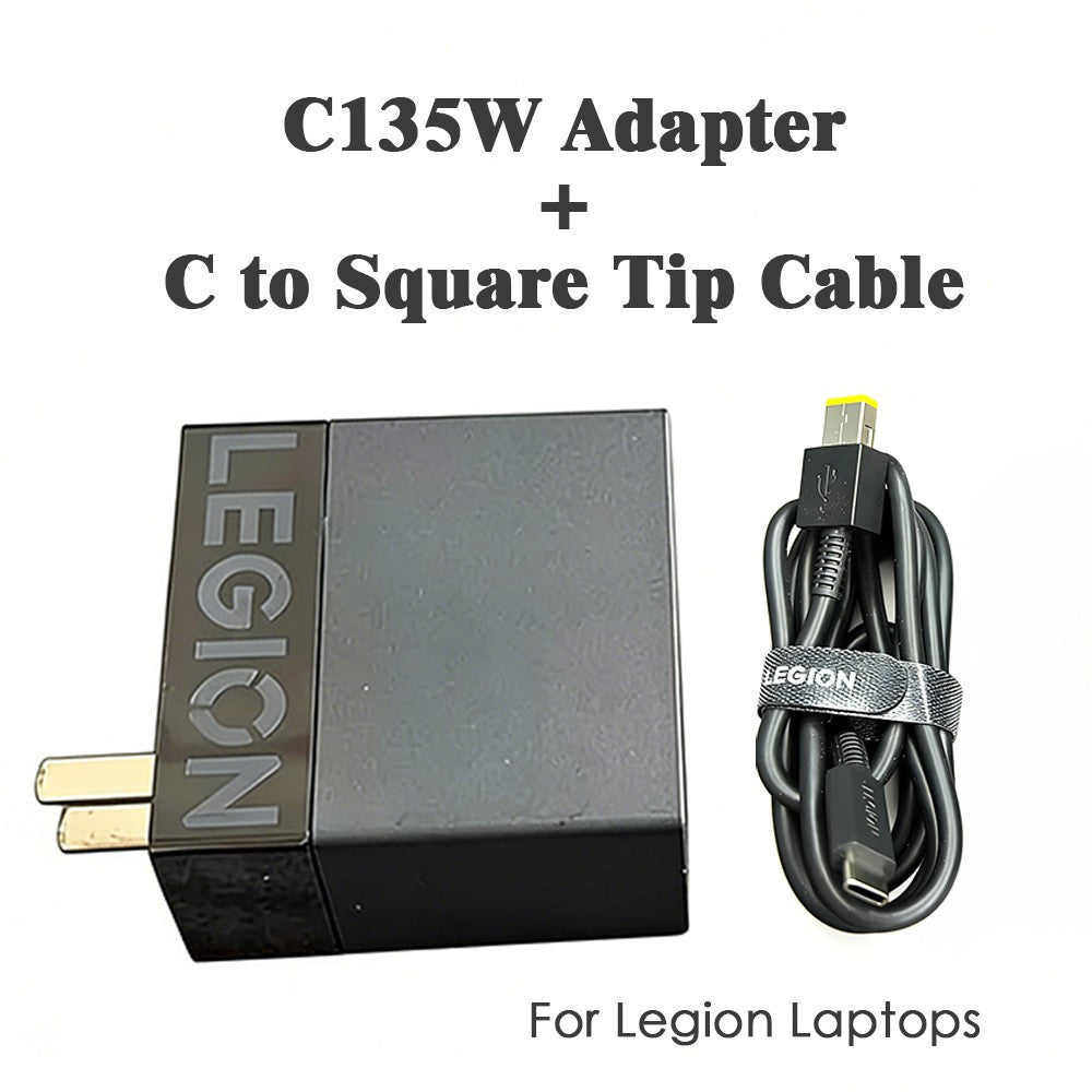 Original Lenovo Legion C135W GaN USB‑C Adapter (PD3.0 Fast Charging) – Portable