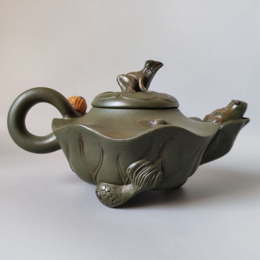 Chinese Yixing Purple Clay Teapot Tea Set Pot Zisha Ceramic Cute Decor Figurine