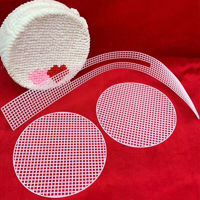 Knitting Weaving Plastic Mesh Sheet DIY Sewing Woven Bag Accessories Purse Makin