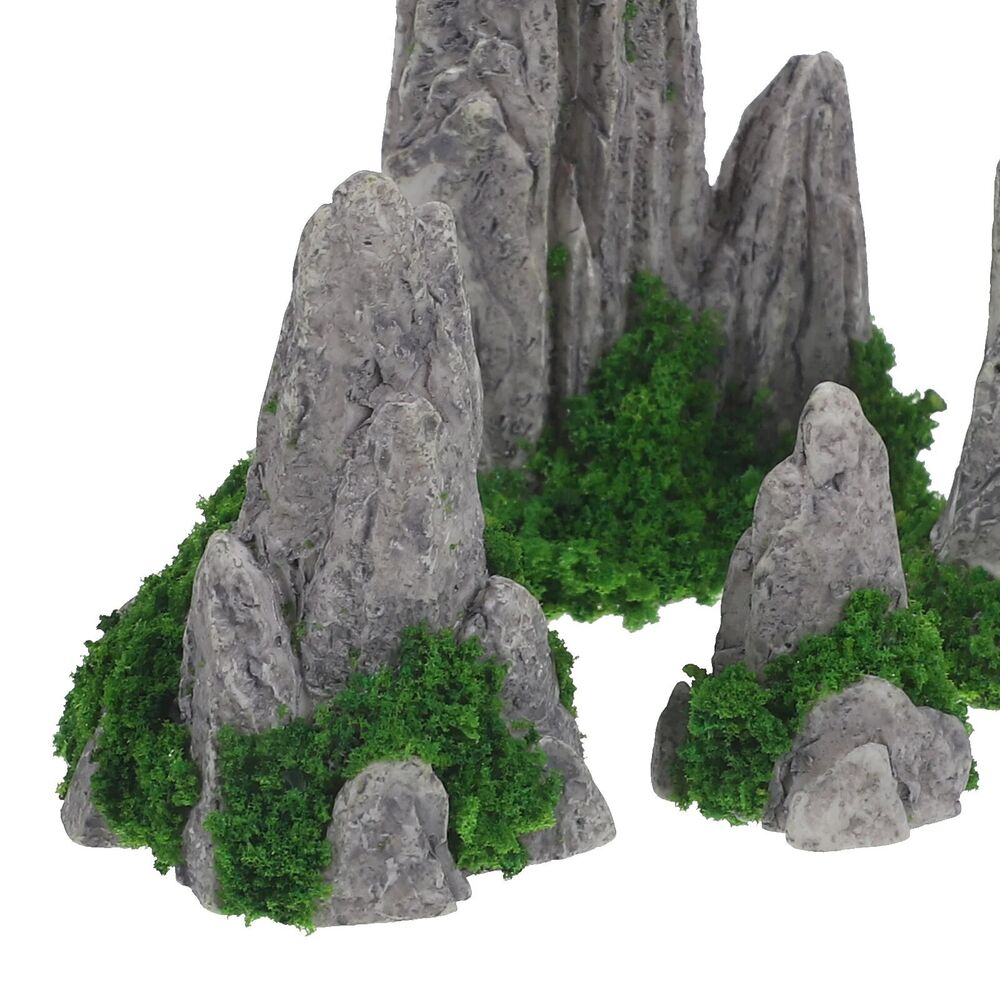 Garden Mini Rockery Ornament 8Pcs Decor Micro Landscape Outdoor Mountain Statues