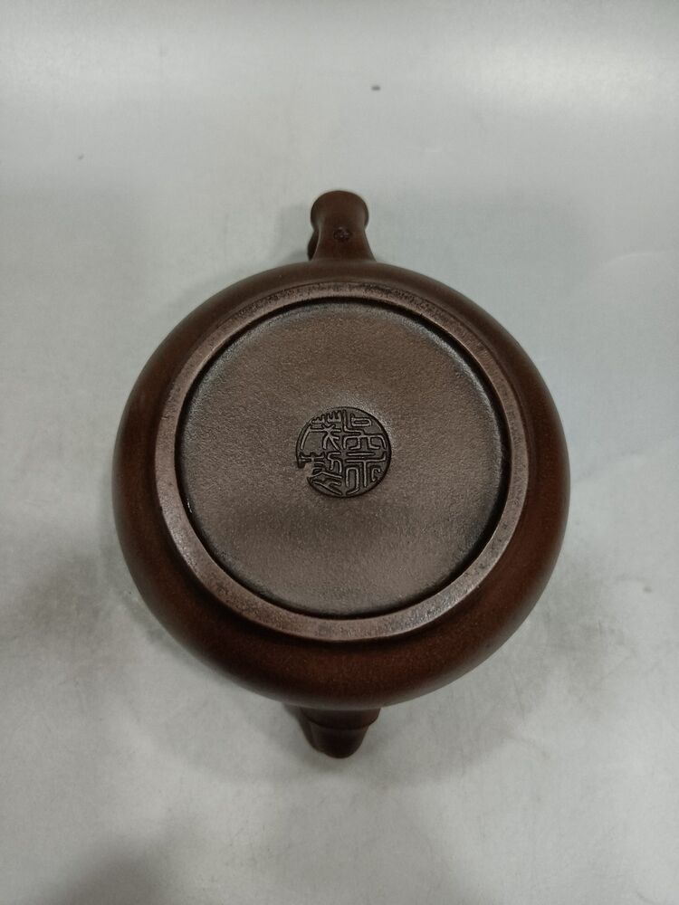 vintage chinese yixing purple clay teapot zisha ceremony carving Collectible art