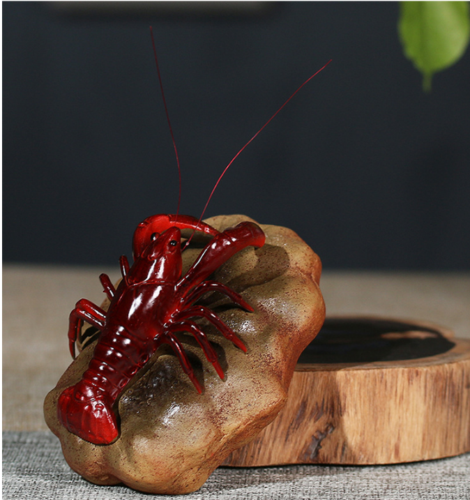 Purple sand color changing tea pet lobster stone toad Golden Toad Play Pet