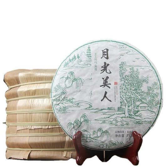 Pu erh Tea Moonlight White Yueguangbai Beauty Green Tea 357gPu'erTea Cake -