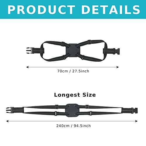 Travelkin Luggage Straps Bag Bungees add a Bag, One size, BLACK-2 PACK