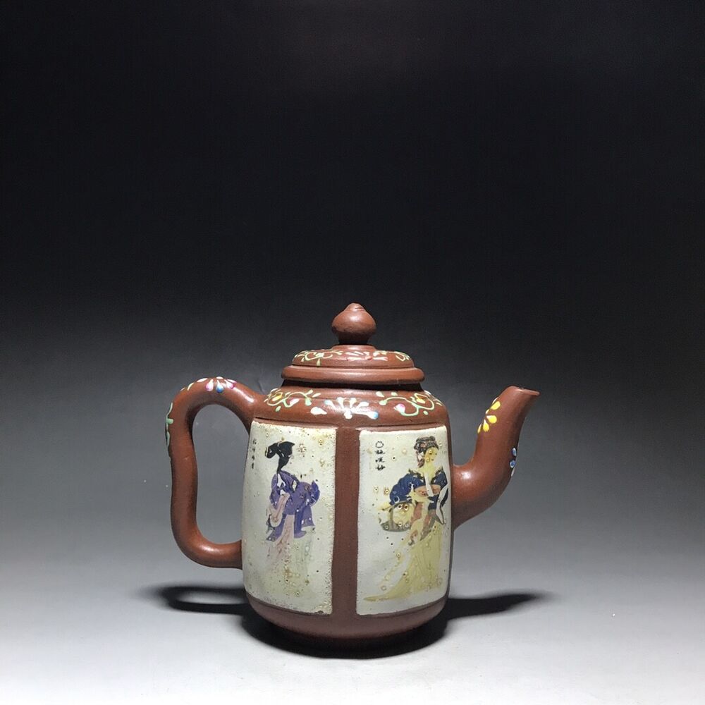 vintage chinese yixing purple clay teapot zisha ceremony teaware collection rare