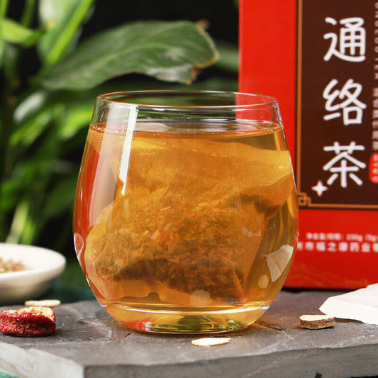 150g Ginseng seven envelope tea non-vascular almond kudzu essence health tea