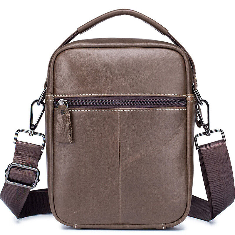 100% Genuine Leather Men's Messenger/Shoulder Bag Small Handbags Crossbody Bags