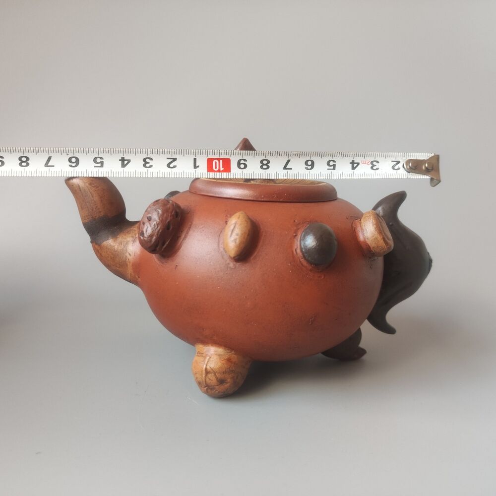 Vintage Chinese Yixing Purple Clay Teapot Zisha Ceremony Collectible Rare Large