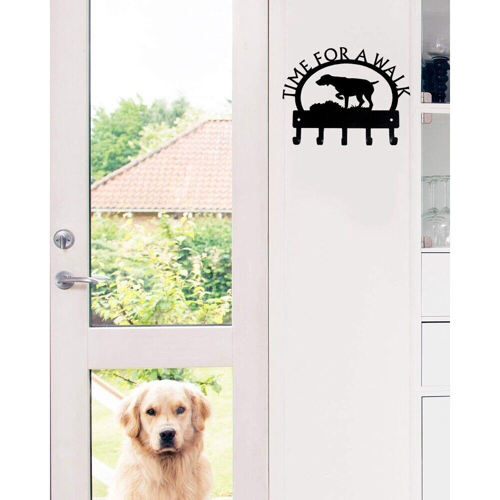 Wall Mounted Hook Up Pendant Wall StickersTime for A Walk Key Rack Wall Art