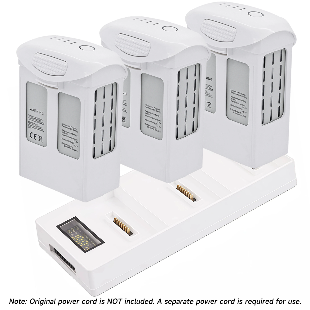 5870mAh High Capacity DJI Phantom 4 Series Flight Battery & Charging Hub