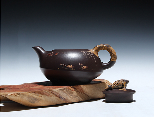 Chinese Yixing Zisha Clay Handmade Exquisite Teapot #86980