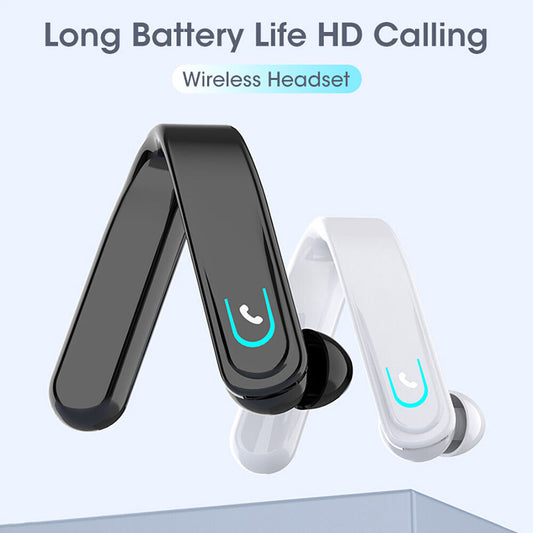 Bluetooth 5.0 Headset Wireless Earbud Single Earphone Stereo Headphone Ear Hook