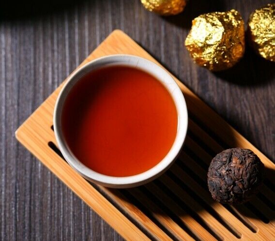 Handmade pearl YunNan YiWu puerh tea mini pu-erh puerh tuo tea cooked puerh