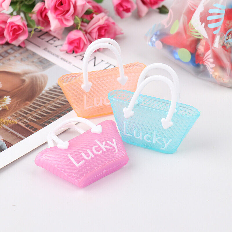 3 Pcs/lot Fashion Doll Handbag Lady Leather Bag Purse Dollhouse Kids T-ca