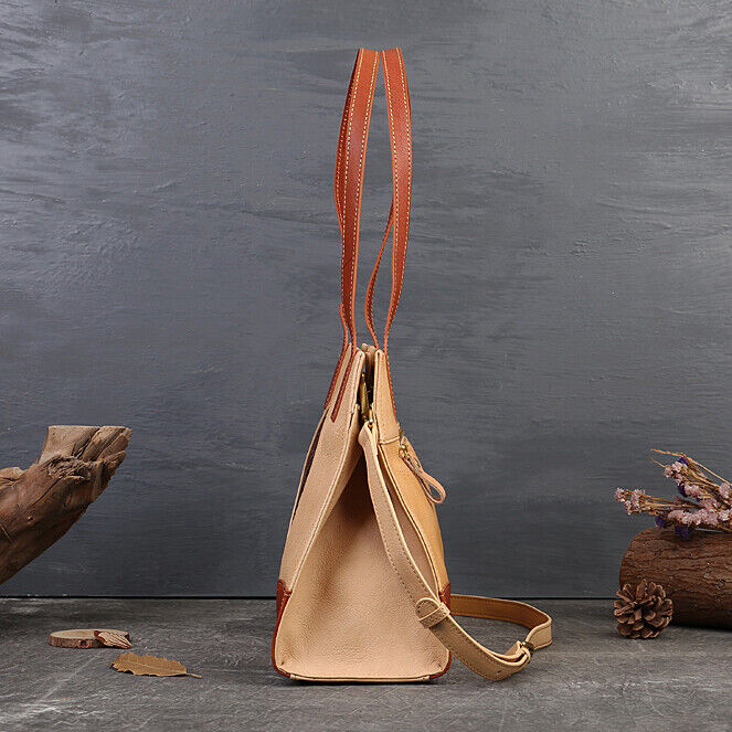 Luxury Women's Bag, Retro Top Cow Leather Tote Bag, Sling Shoulder Bag Hobo
