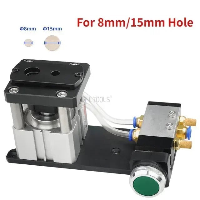 8/15mm Pneumatic Edge Banding Hole Punch Machine Woodworking Punch Guide