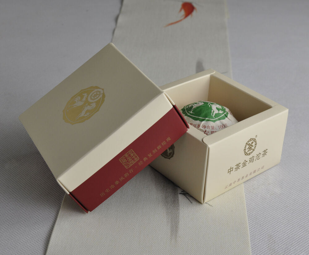 CHINA TEA Golden Rooster Tuo Tea Pu-erh Tea Tuocha 2020 100g Ripe Pu'er Tea