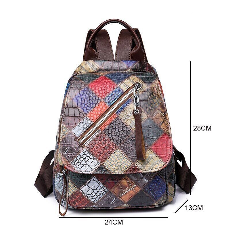Leather Backpack Women Casual Small Ladies Travel Bag Backpack Teenage Girls