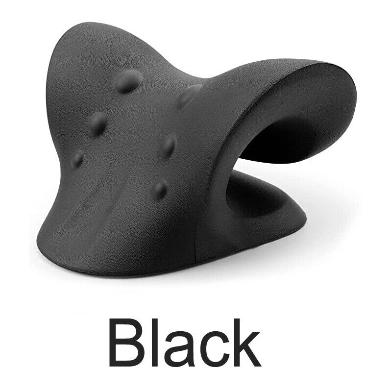 Neck And Shoulder Relaxer Pain Relief Support Cervical Spine Traction Pillow New