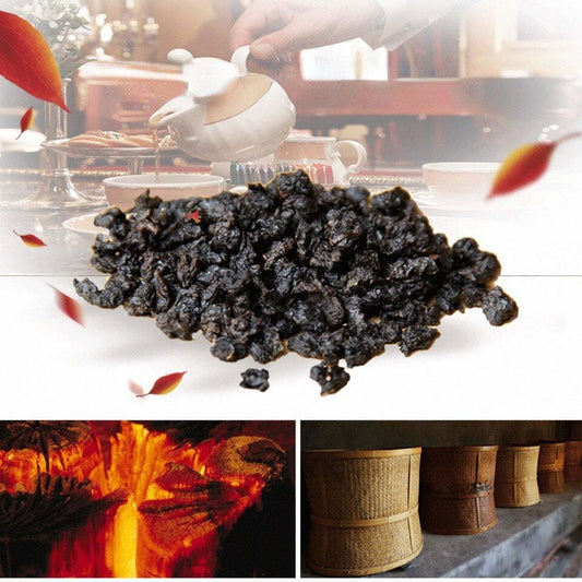 250g Oil Cut Black Oolong Tea Carbon Baked Oolong Tea Chinese Black Tea Bagged